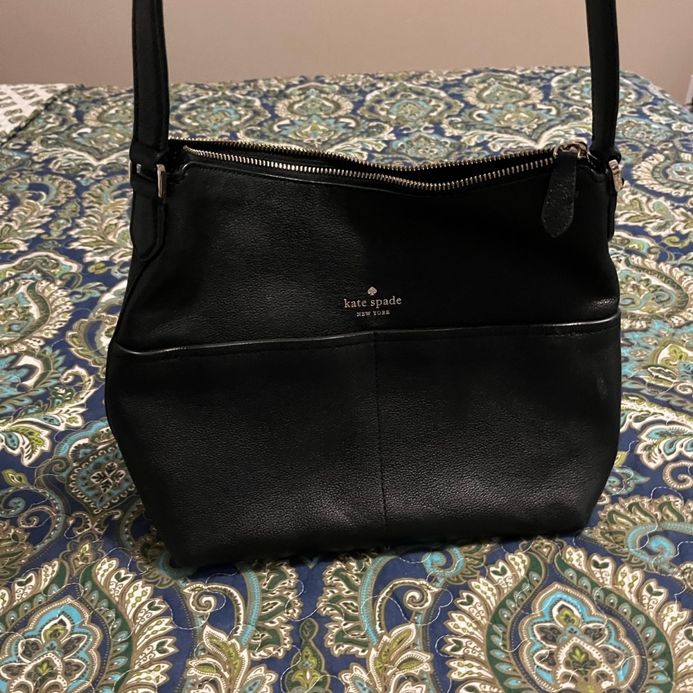 Kate Spade Black Leather Shoulder Bag